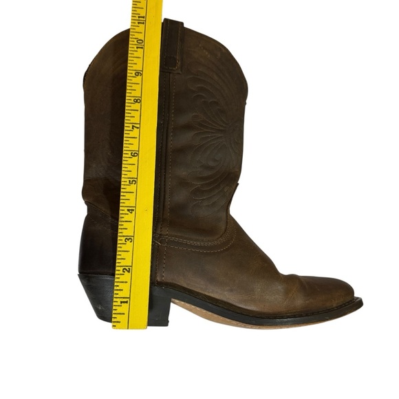 Women’s Brown Leather Western Cowboy Boots Size 8.5M - Picture 8 of 10